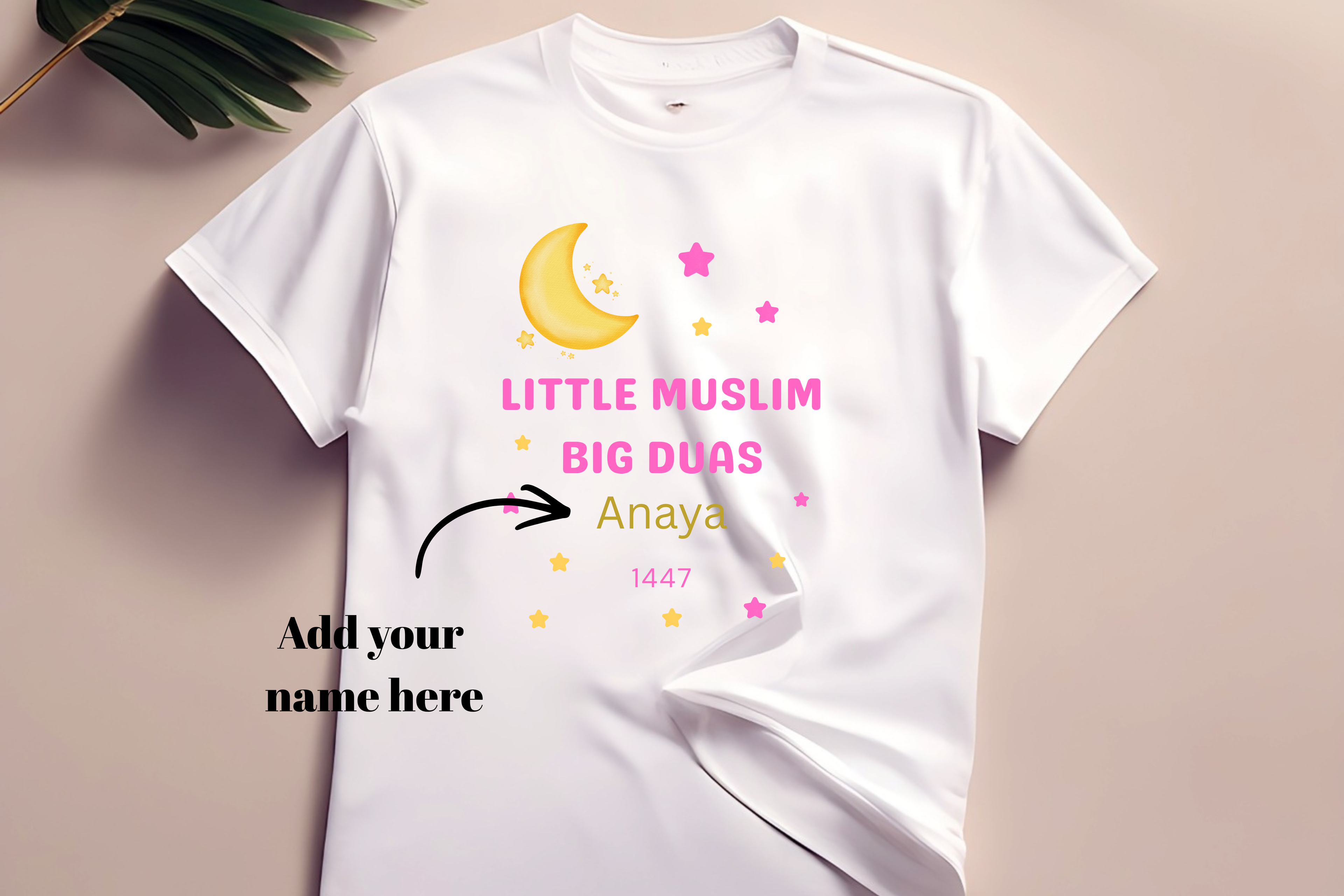 Little Muslim big duas t-shirt girls