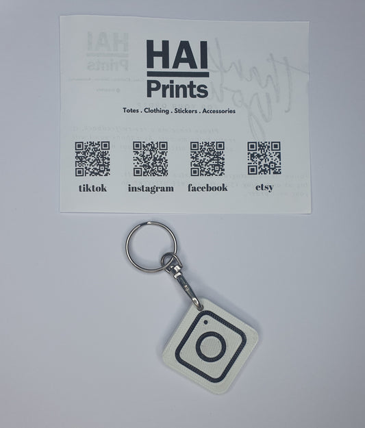 Tappable business card keychain