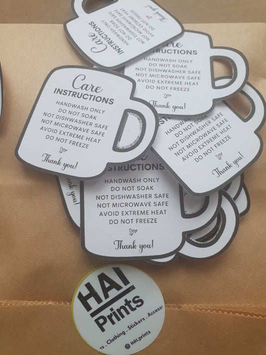 Glass care cards