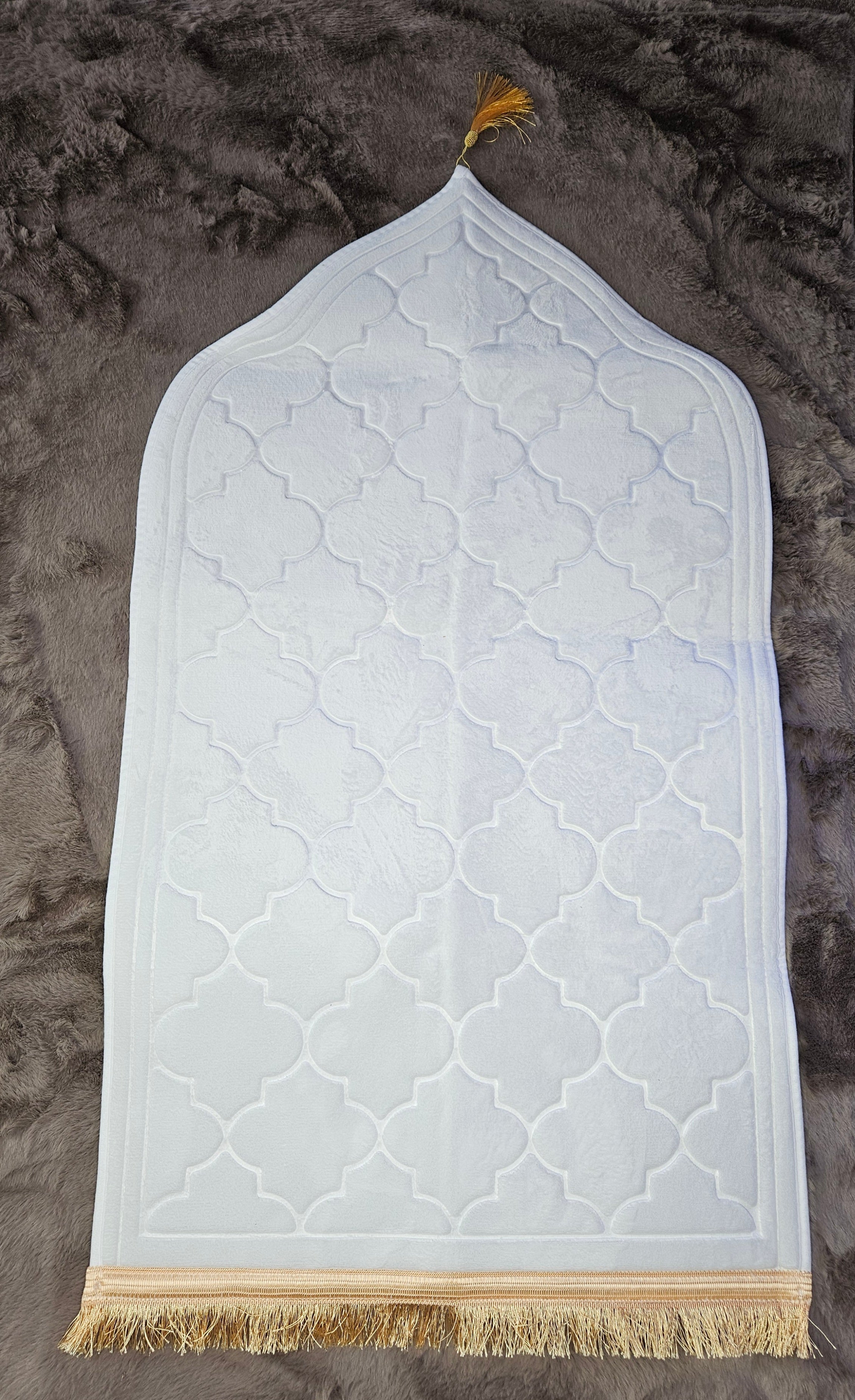 Prayer mat cream/white
