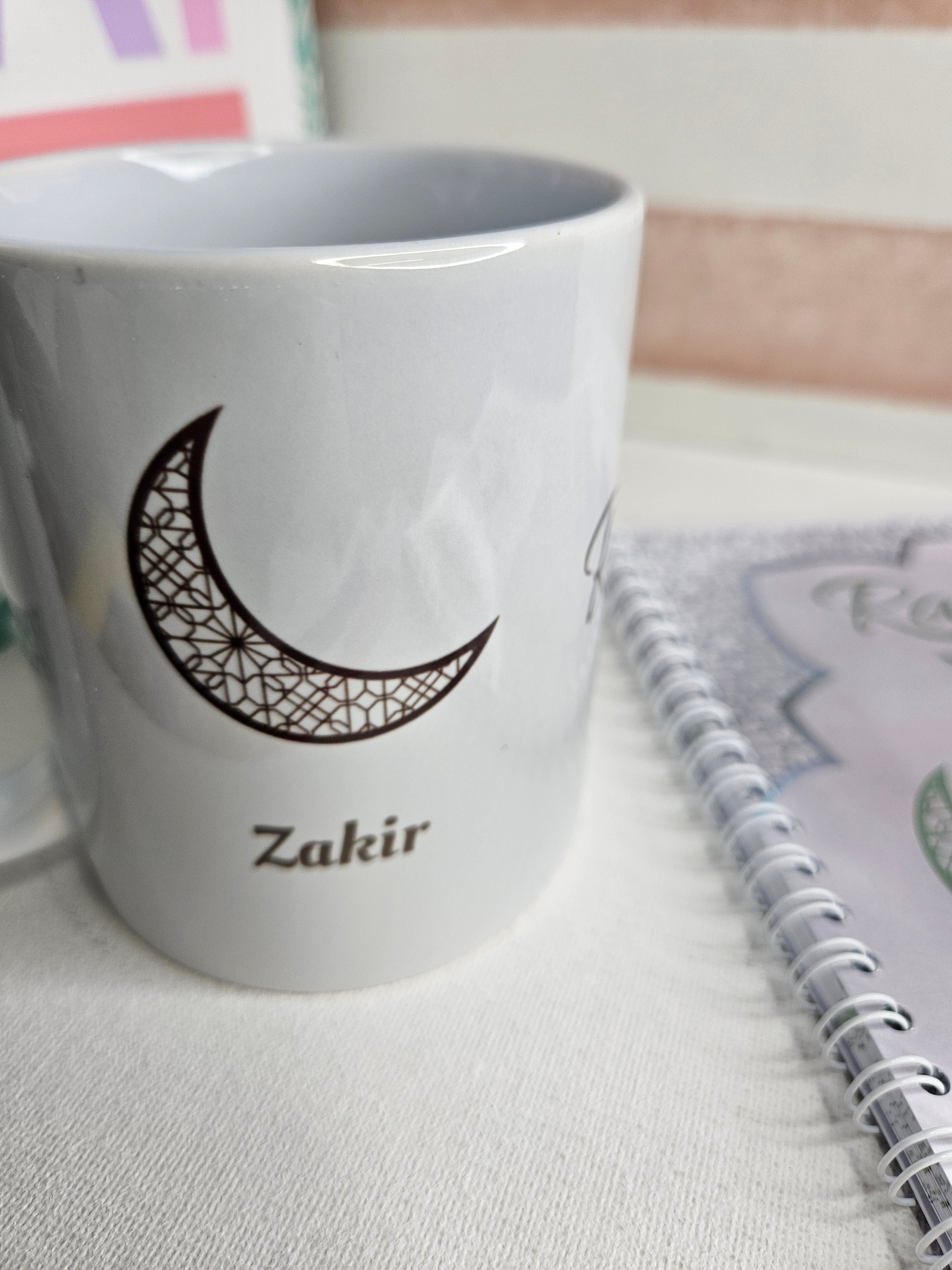 Ramadan mubarak personalised mug grey