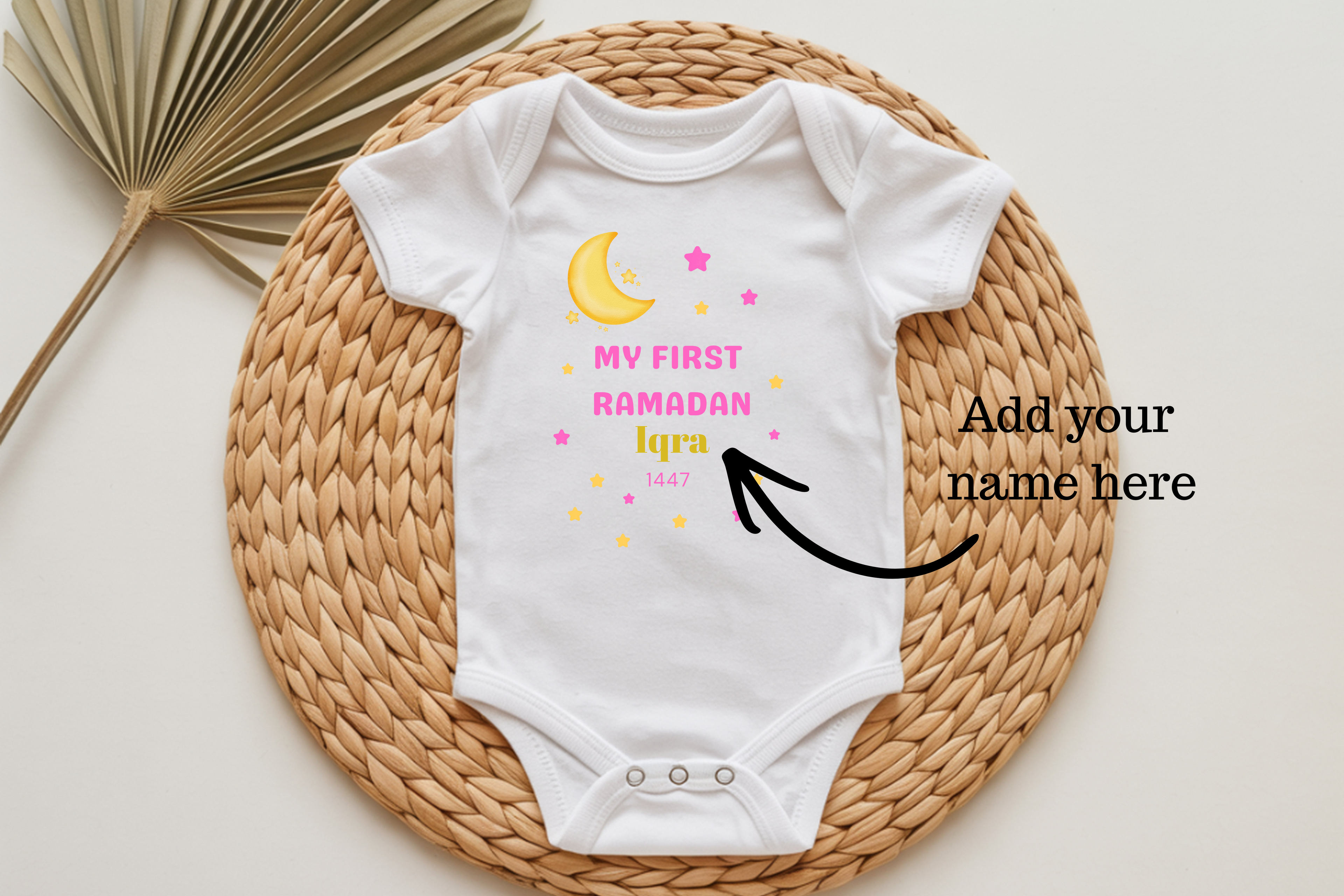 My first Ramadan girls baby vest