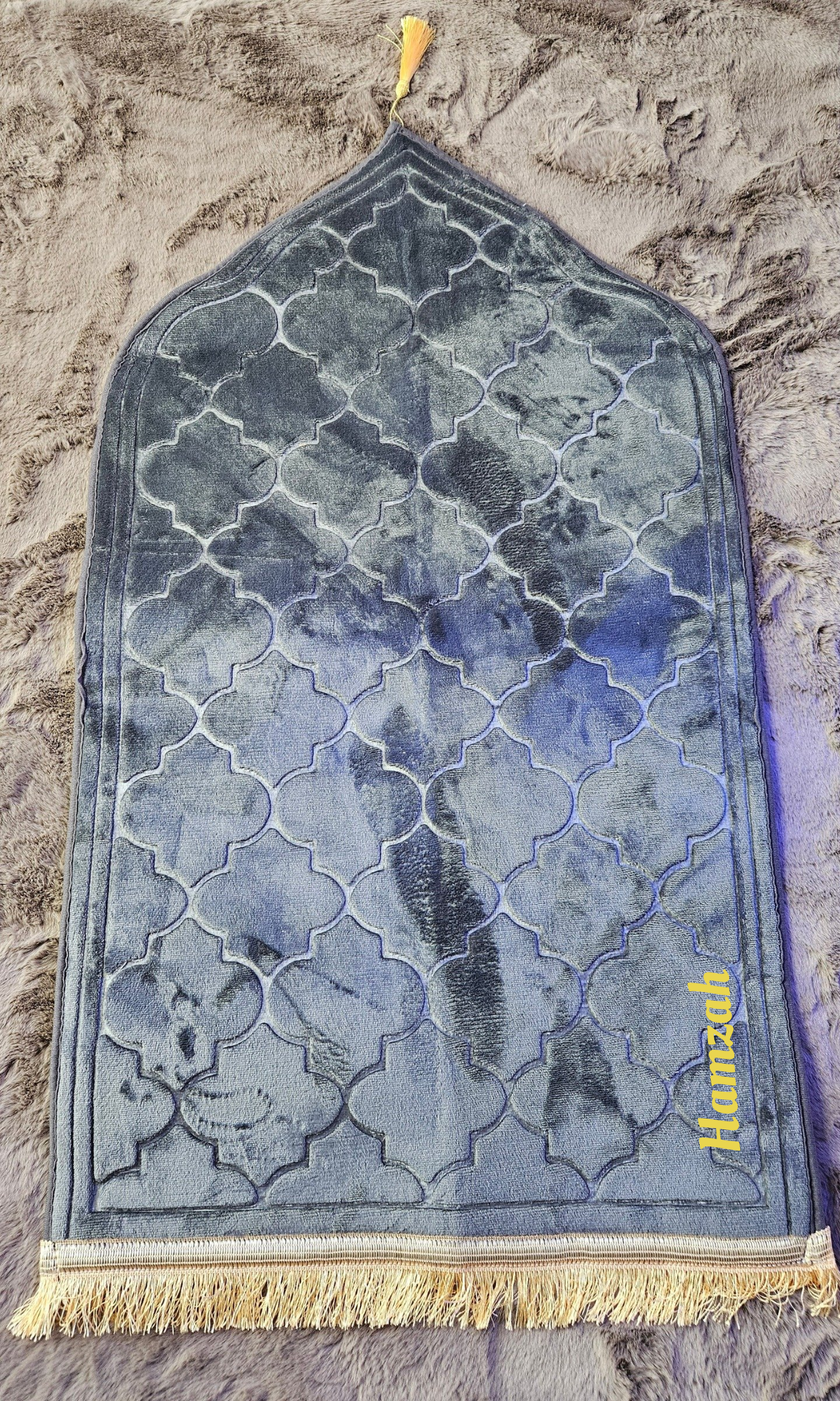 Prayer mat grey