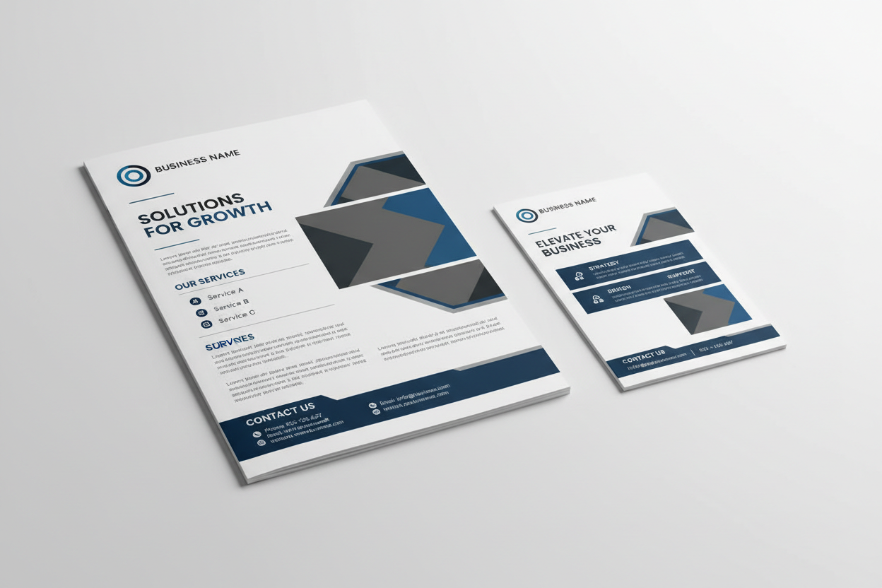 Leaflet printing