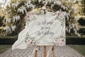 Welcome sign-fabric