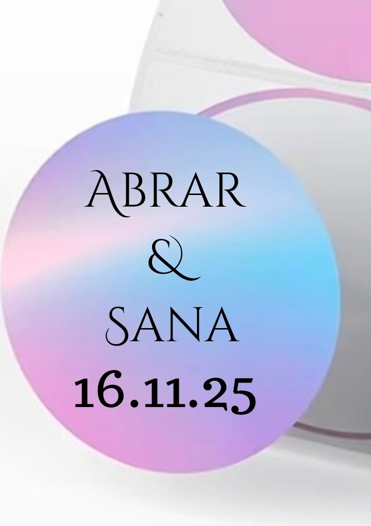 Custom stickers personalised 5cm