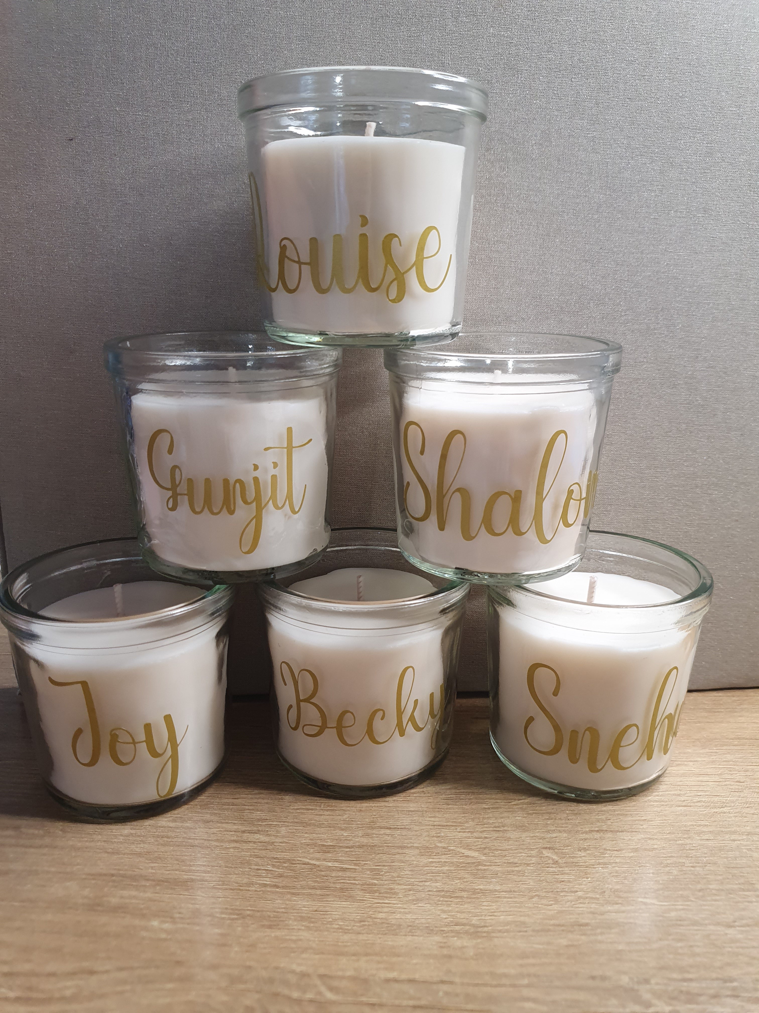 Personalised candle