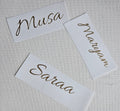 Custom name iron-on